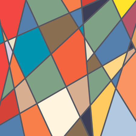 Abstract modern geometric background with colored triangles