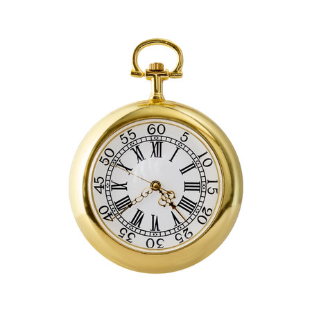 Pocket watch isolated on a white background