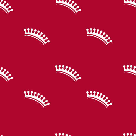 Modern seamless pattern with stylish little crownsのイラスト素材