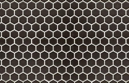 Hexagonal ceramic floor tiles (background for graphic design)