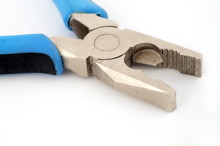 Isolated hand tools for repair and installation: pliers (composition on a white background)の写真素材
