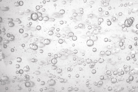 Mockup of natural background: Isolated beautiful liquid with bubbles