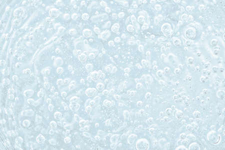 Mockup of natural background: Isolated beautiful liquid with bubblesの写真素材