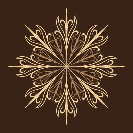 Classic vector ornament based on floral motivesのイラスト素材
