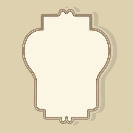 Vector decorative isolated cartouche (banner) for creating titles and captionsのイラスト素材