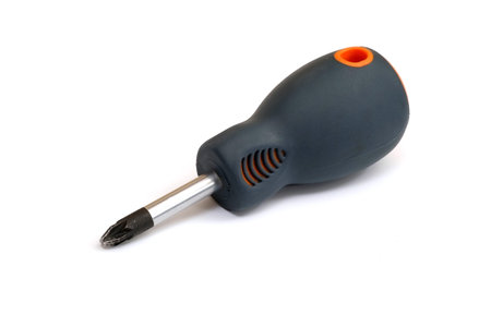 Hand tools for repair and installation: screwdriver isolated on a white background