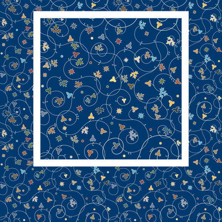 Exquisite mockup seamless pattern in medieval style