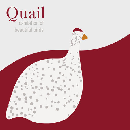 Mockup of vector poster with a wild birdのイラスト素材