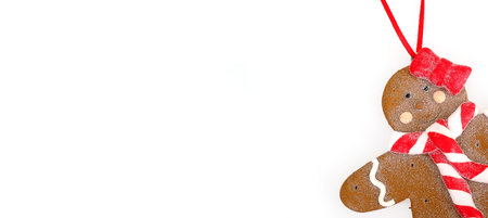 Gingerbread Man isolated on white background