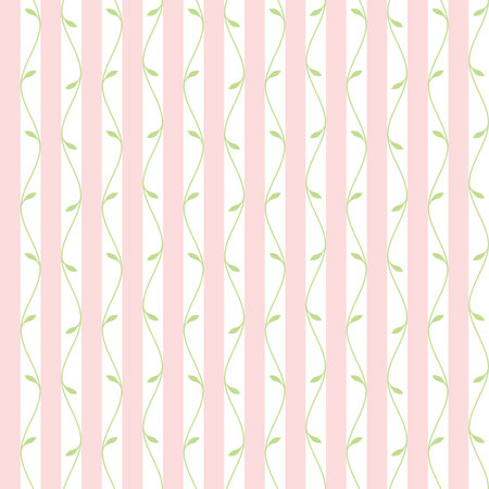 Seamless pattern with handmade leaves and branches in the form of rhombusesのイラスト素材