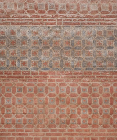 Alhambra (Spain). Endless ceramic arabic isolated ornament