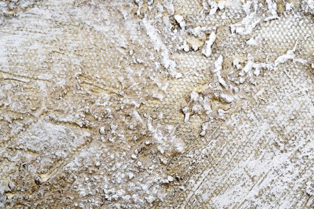 Isolated mockup oil painting on canvas close-up (macro)の写真素材