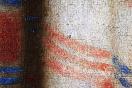 Isolated oil painting on canvas close-up (macro) to create a beautiful background
