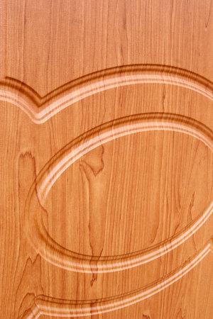 Isolated texture of wooden surface of door (isolated background)の写真素材