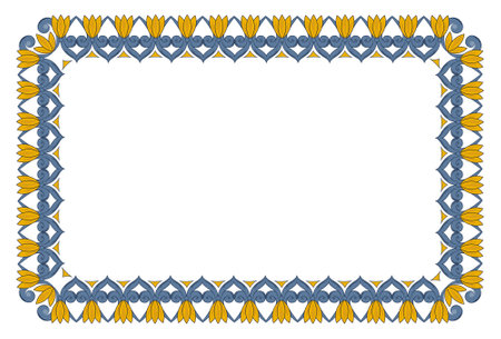 Vector mockup of frame souvenir from Sicily (Italy) isolated on white backgroundのイラスト素材