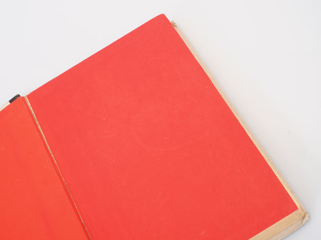 Open book isolated on a white backgroundの写真素材