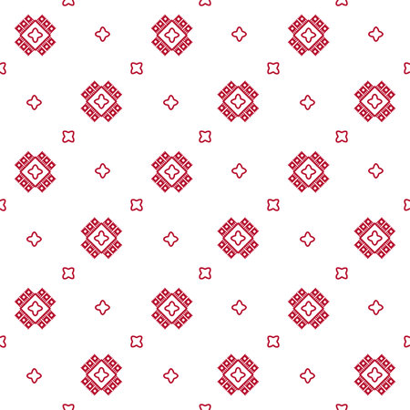 Seamless vector pattern in traditional folk styleのイラスト素材