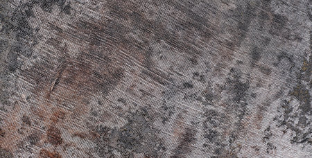 Old metal reinforcing mesh close-up. Isolated background