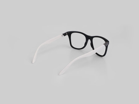 Glasses isolated on white background for applying on a portrait. Design element with clipping path