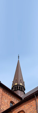 Roskilde Cathedral, Denmark. Elements of brick gothicの写真素材