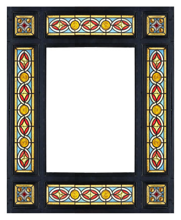 Frame for paintings, mirrors or photo isolated on white background. Design element with clipping pathの写真素材