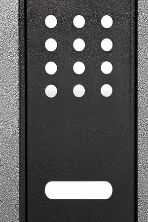 Metal entrance door part: Texture of a metal surface