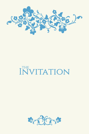 Rasterized template with classic floral ornament for creating a designer poster, banner, placardの写真素材