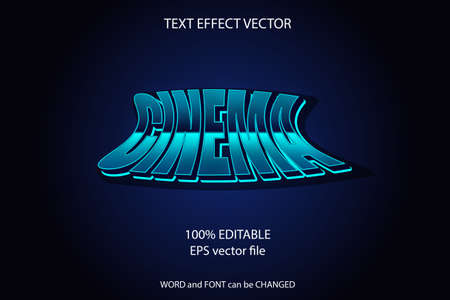 vector text effect editableのイラスト素材