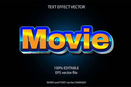 vector text effect editableのイラスト素材