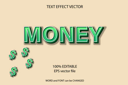 vector text effect editableのイラスト素材