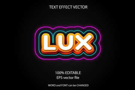 vector text effect editableのイラスト素材