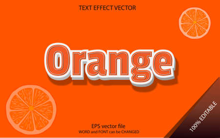 vector text effect editableのイラスト素材
