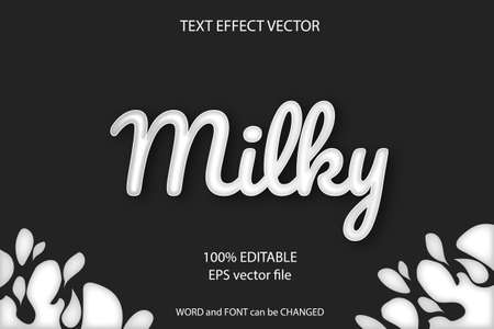 vector text effect editableのイラスト素材