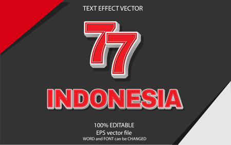 vector text effect 100% editableのイラスト素材