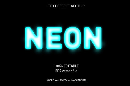 vector text effect 100% editableのイラスト素材