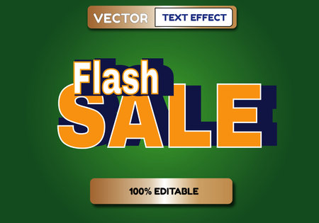 vector text effect 100% editableのイラスト素材