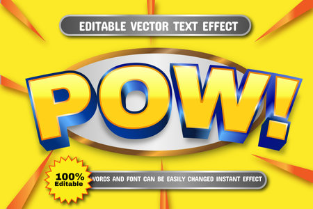 Power Text for Title or Headline. In 3D Fancy Fun and Futuristic styleのイラスト素材