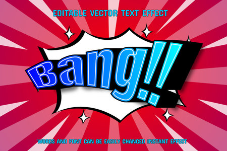 Bang! - Comic book style word on comic book abstract background.のイラスト素材