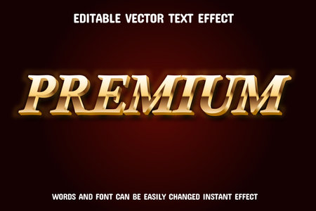 Editable text effect - Premium 3d style premium vector template.のイラスト素材