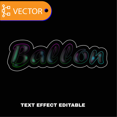Illustration of Bali Text in neon style. Vector illustration.のイラスト素材