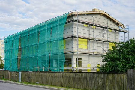 construction of a new buildingの写真素材