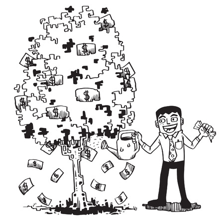 Tree of moneyのイラスト素材