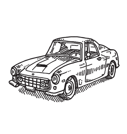 Old carのイラスト素材