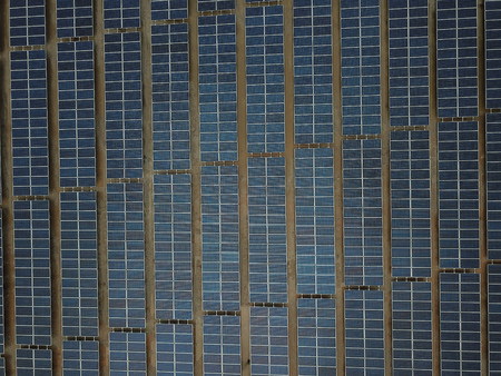 Large-Scale Solar Farmの写真素材