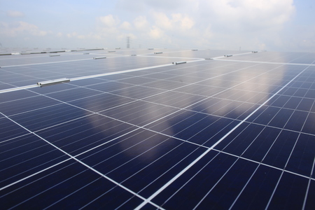 Large-Scale Solar Farmの写真素材