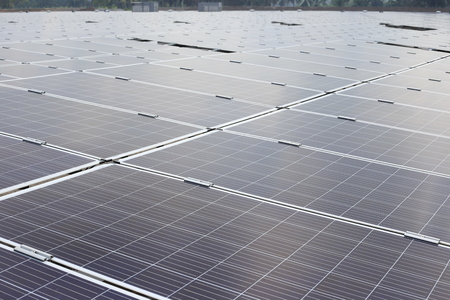 Large-Scale Solar Farmの写真素材