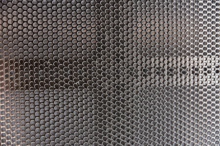 stainless, chrome, gray grille iron macro meshの写真素材