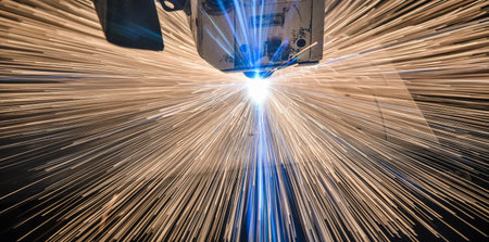 Industrial Laser cutting processing manufacture technology of flat sheet metal steel material with...