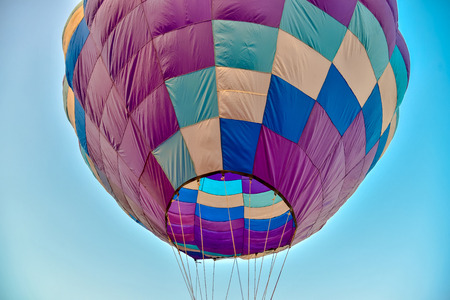 colorful hot air balloons isolated on white background Air Lilac ballの写真素材