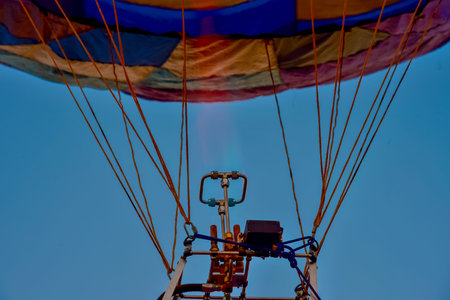 colorful hot air balloons isolated on white background Air Lilac ballの写真素材